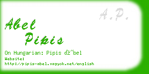 abel pipis business card